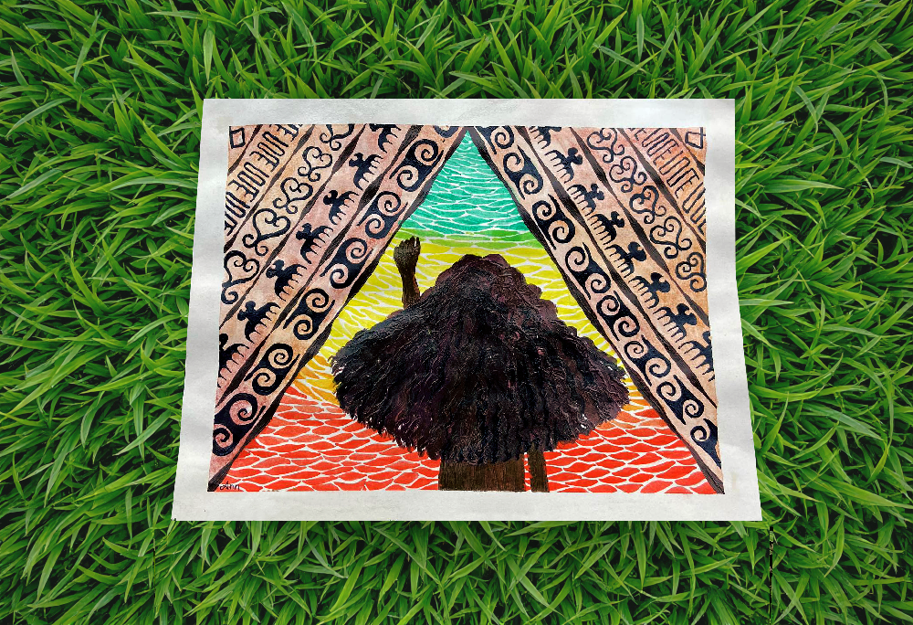 Foto 1.2 Técnica acrílico y acuarela 25cm x 30cm